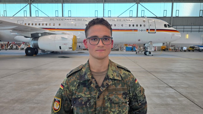 Der Hauptgefreite Sebastián kommt aus einer deutsch-mexikanischen Familie.