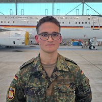 Der Hauptgefreite Sebastián kommt aus einer deutsch-mexikanischen Familie.