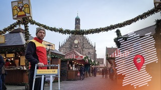 Ein Paketbote in Nünrberg