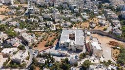 Das Lifegate-Zentrum von oben, Beit Jala, Bethlehem, Westjordanland