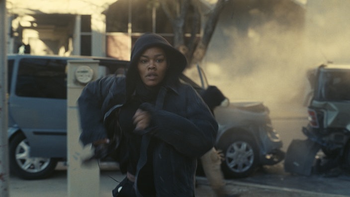 Teyana Taylor als Perfidia in einer Szene des Films "One Battle After Another"