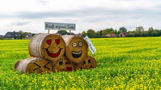 Werbung für regionalen Einkauf bei Nottuln, NRW