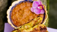 Hühnchen-Saté mit Erdnuss-Sauce