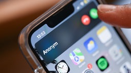 Eingehender Anruf auf einem Smartphone