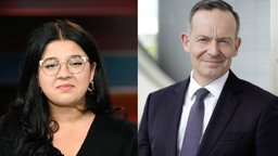 Die Journalistin Yasmine M'Barek und der frühere Bundesminister Volker Wissing
