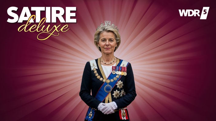 Satirische Montage von Ursula von der Leyen als Königin Europas