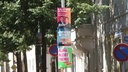 Wahlplakate zur Landtagswahl in Sachsen-Anhalt in Magdeburg.