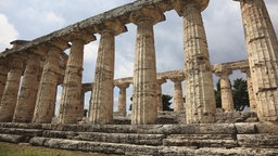 Athenetempel in Paestum, Kampanien, Italien.