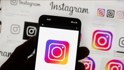 Logo der App Instagram.