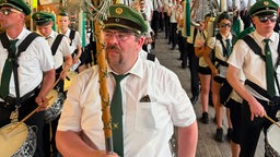Musikkapelle beim Schützenfest.