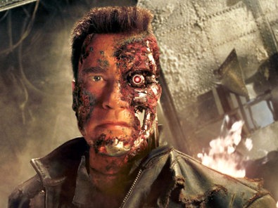 Arnold Schwarzenegger in dem Film "Terminator 3 - Rebellion der Maschinen"