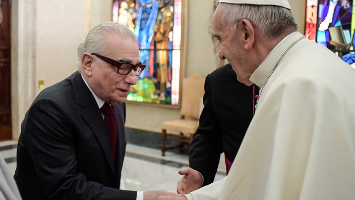 Martin Scorsese und Papst Franziskus