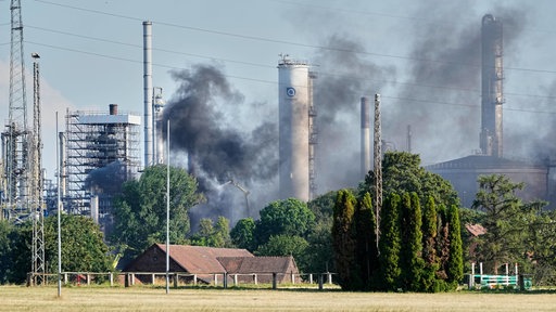 Brand in Raffinerie in Gelsenkirchen