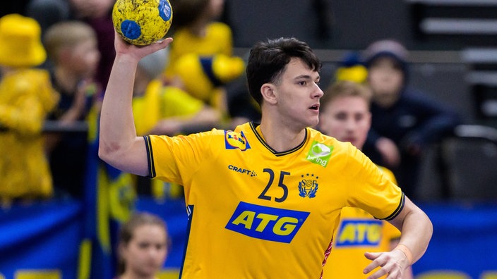 Schwedens Nikola Roganovic in Aktion