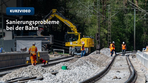 Probleme bei Streckenanierung der Bahn | Video | tn