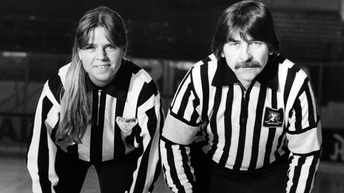 Nicole Kompalla-Doucet und Vater Josef Kompalla im Jahr 1983.