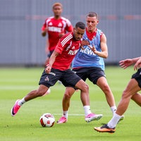 Der 1. FC Köln um Said El Mala (2. v. r.) startet in die Sommervorbereitung