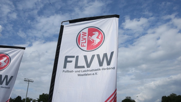 Fahne des westfälischn Fußball- und Leichtathletik-Verbands