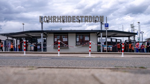 Der Haupteingang des Lohrheidestadions (Archivfoto)