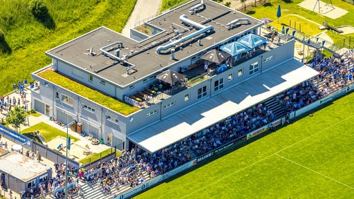 Luftbild der Sportanlage von Westfalia Rhynern