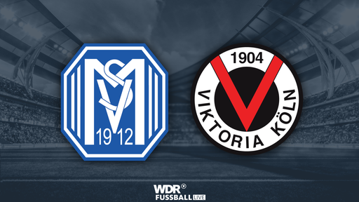 Grafik mit den Logos der Vereine SV Meppen und Viktoria Köln