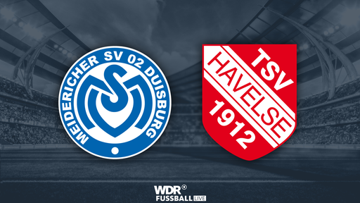 Grafik mit den Logos vom MSV Duisburg und TSV Haveslse