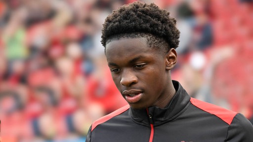 Noah Mbamba von Bayer Leverkusen (Archivbild).