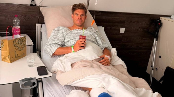Simon Terodde im Krankenhaus