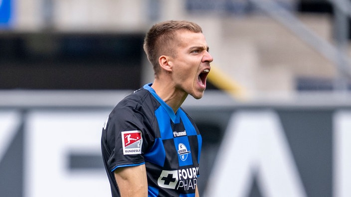 Paderborns Filip Bilbija jubelt