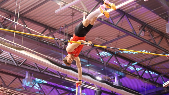 Torben Blech beim Internationalen Springermeeting in Cottbus