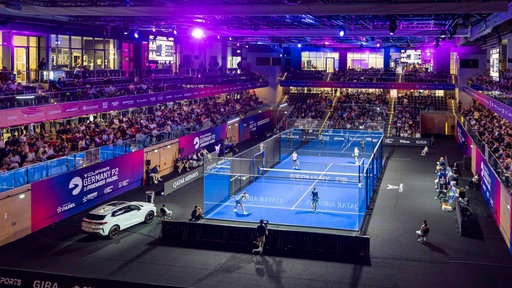Die Halle vom Cupra Padel Turnier