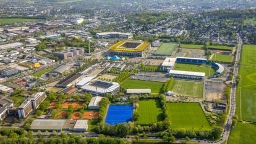 Der Sportpark Soers aus der Luft