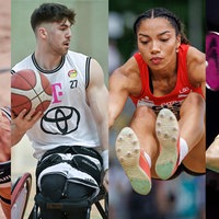 Sind bei den World University Games 2025 am Start (v.l.): Melanie Paul, Thomas Reier, Samira Attermeyer, Malik Bourakkadi.