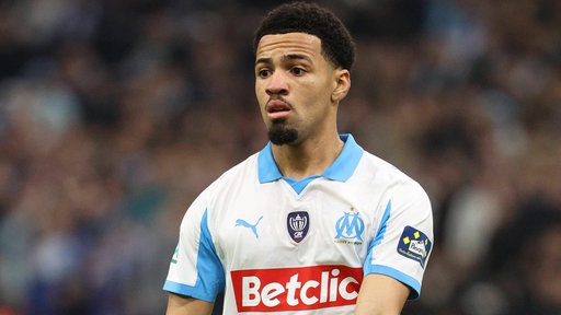 Ethan Nwaneri im Trikot von Olympique Marseille
