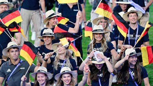 Deutsches Team beim Einlauf der Nationen 