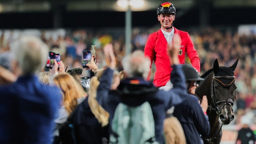 Daniel Deusser beim Mannschaftsspringen in Aachen