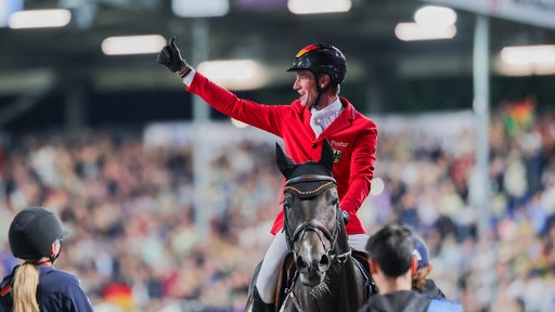 Daniel Deusser beim Mannschaftsspringen in Aachen