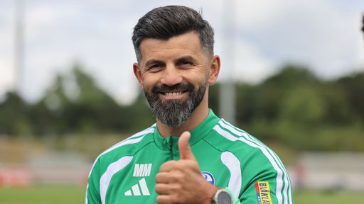 Ein gut gelaunter Miron Muslic