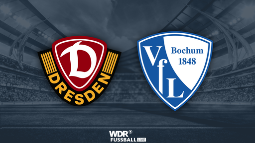 Die Wappen von Dynamo Dresden und dem VfL Bochum