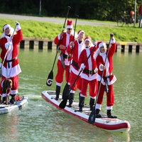 SUP-Challenge: "Wir bringen ihre Spenden trocken zum WDR 2-Weihnachtswunder"