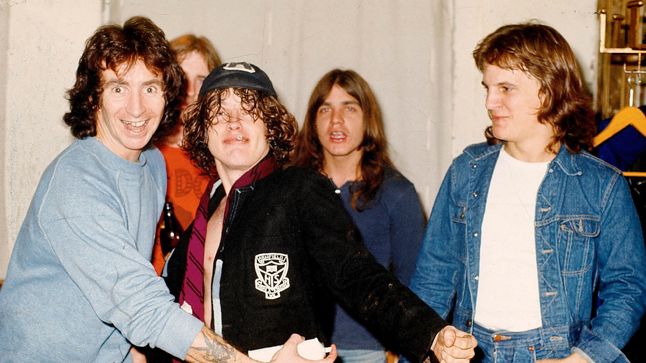 ACDC in den 70er Jahren in der Hamburger Musikhalle/Laeiszhalle