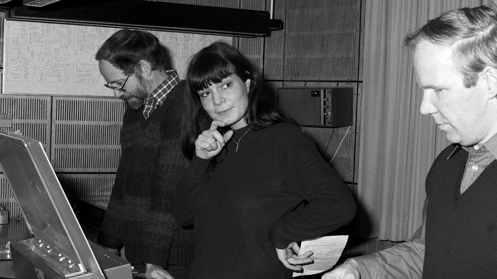 Uschi Schmitz im Studio der Budengasse, 1981