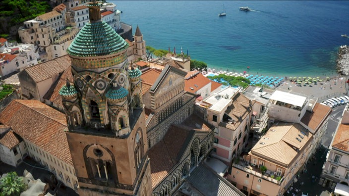 Der Dom in Amalfi von oben gesehen
