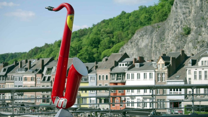 Dinant ist die Heimat von Adolphe Sax, dem Erfinder des Saxofons