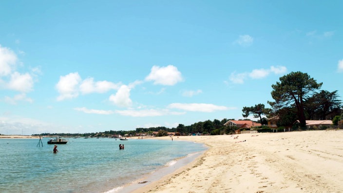 Weißer Sandstrand von Cap Ferret 