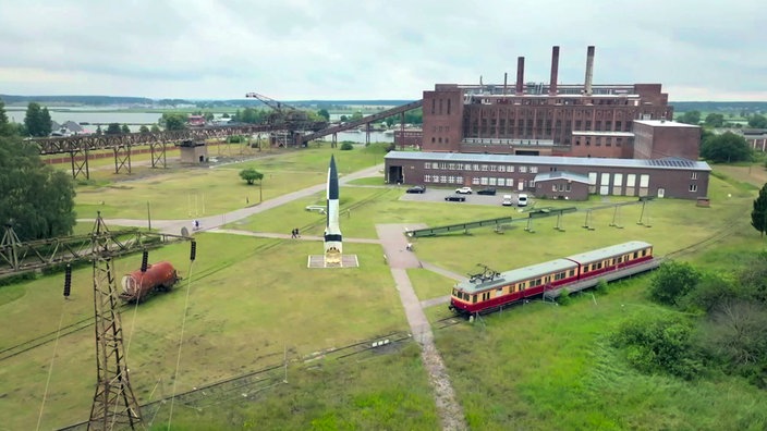 Das Außengelände des historisch-technischen Museums Peenemünde