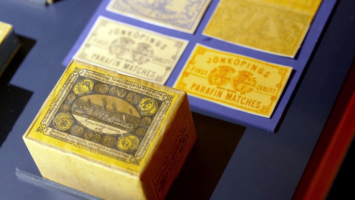 Alte Streichholzschachtel aus der Museumssammlung