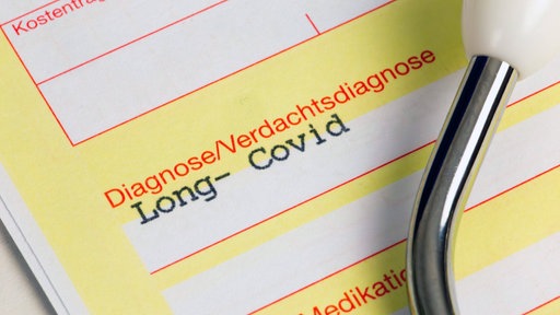 Diagnose Long Covid auf einer Arzt-Überweisung
