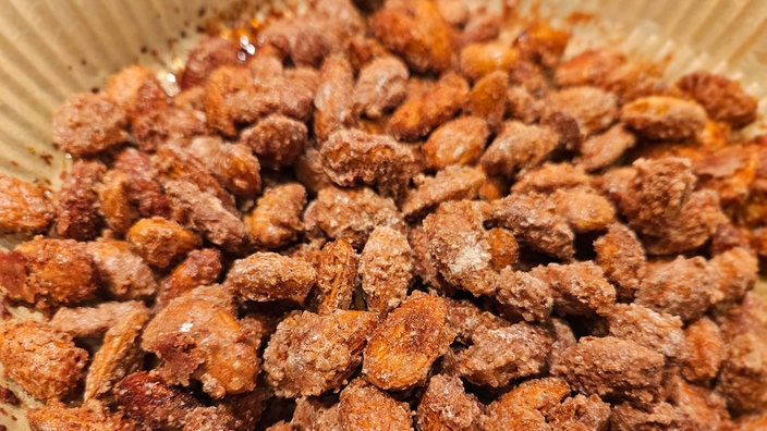 Gebrannte Mandeln, hergestellt im Airfryer