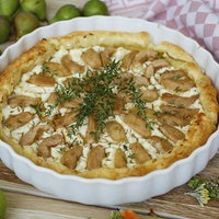 Quiche mit Käse und Birnen: Bild kann vom Rezept abweichen.